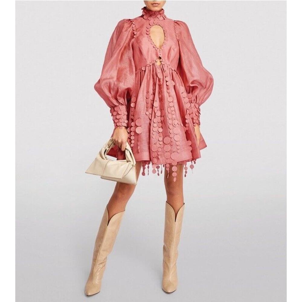 Zimmerman The Concert Disc Mini Dress tag size 1, US 4-6